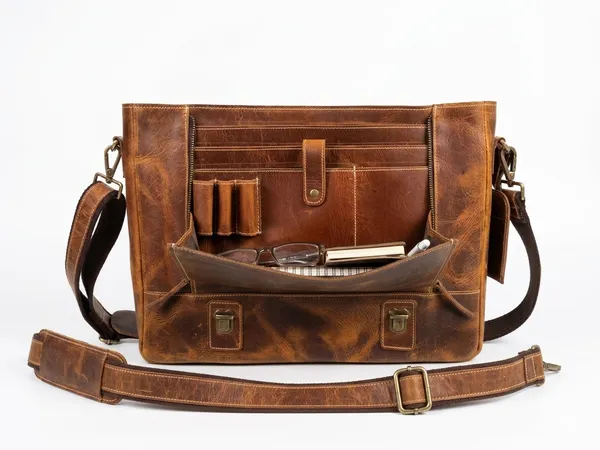 Brown_Genuine_Buffalo_Leather_Premium_Bag_For_Men_And_Women