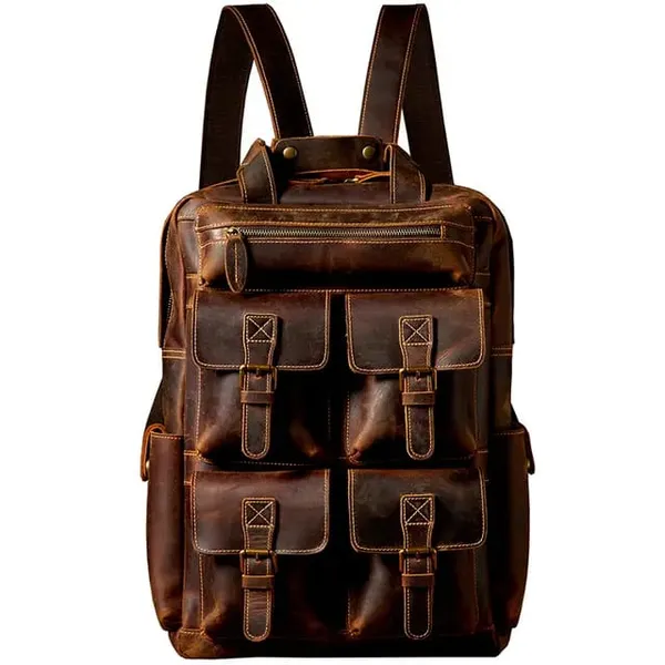 Brown_Genuine_Buffalo_Leather_Premium_Bag_For_Men_And_Women