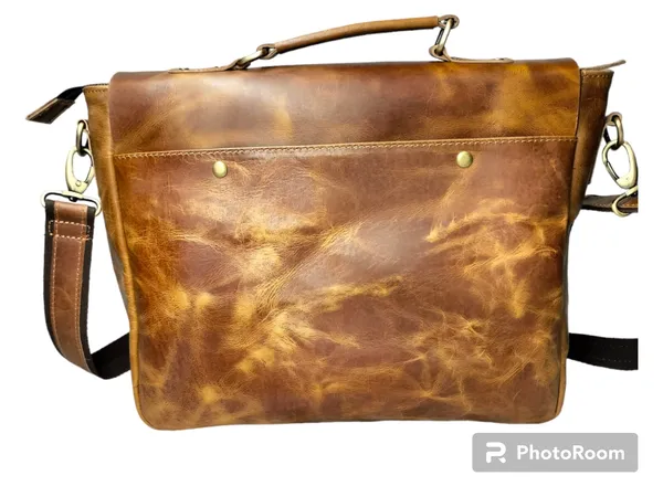 Brown_Genuine_Buffalo_Leather_Premium_Bag_For_Men_And_Women