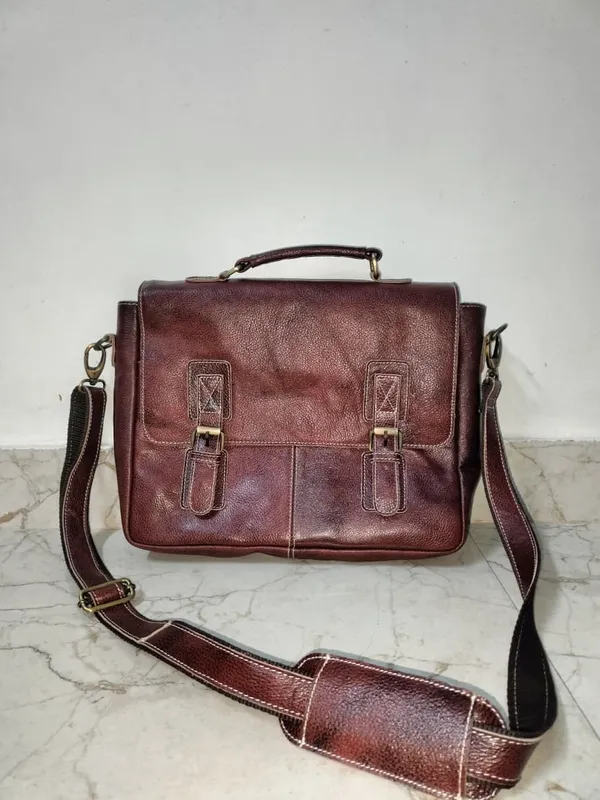 Brown_Genuine_Buffalo_Leather_Premium_Bag_For_Men_And_Women