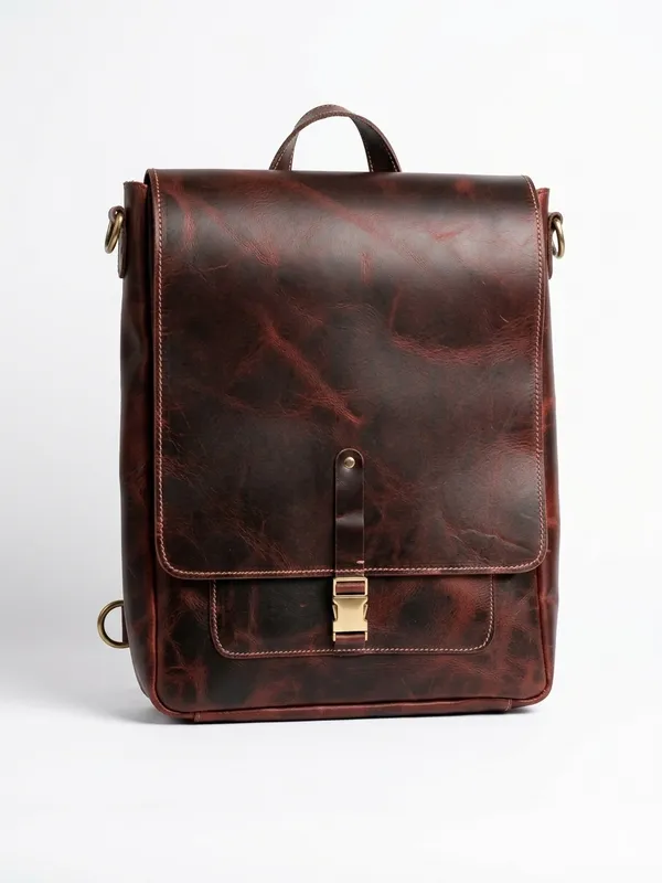 Maroon_Genuine_Buffalo_Leather_Premium_Bag_For_Women