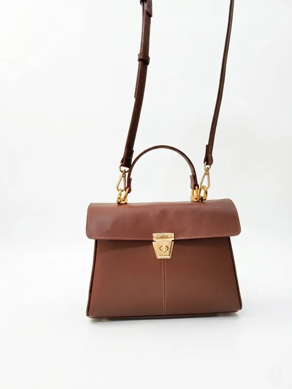 Brown_Genuine_Buffalo_Leather_Premium_Bag_For_Women