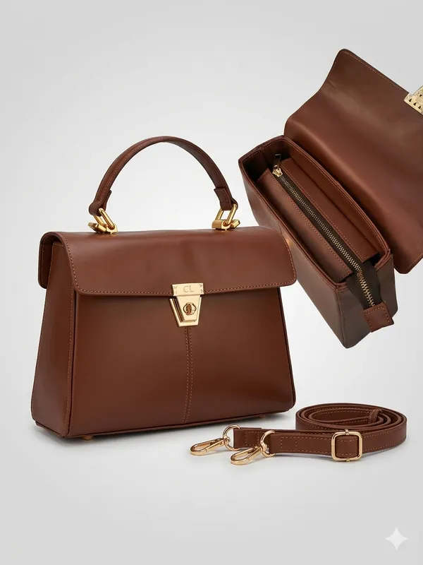 Brown_Genuine_Buffalo_Leather_Premium_Bag_For_Women