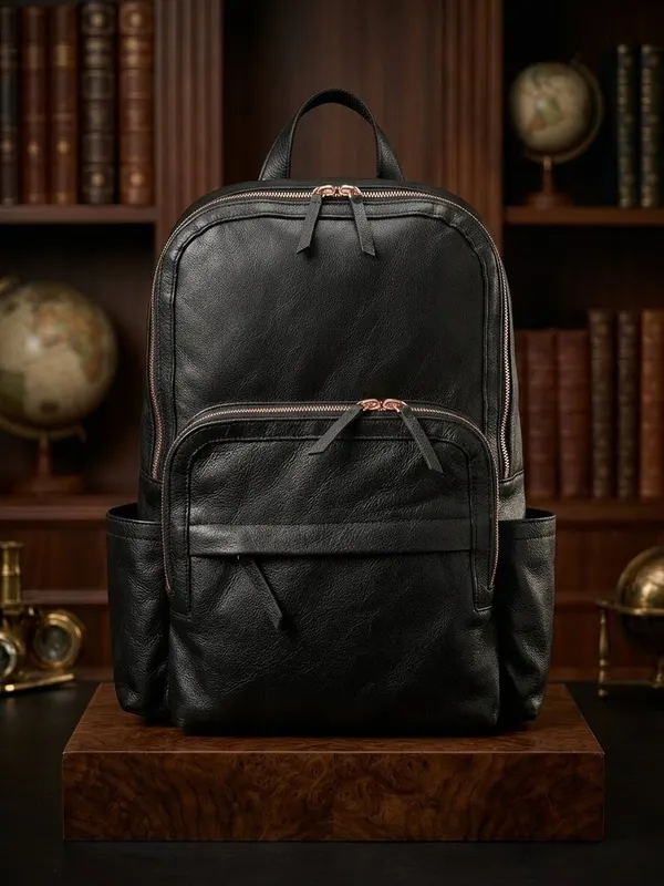 Black_Genuine_Buffalo_Leather_Premium_Bag_For_Men_And_Women