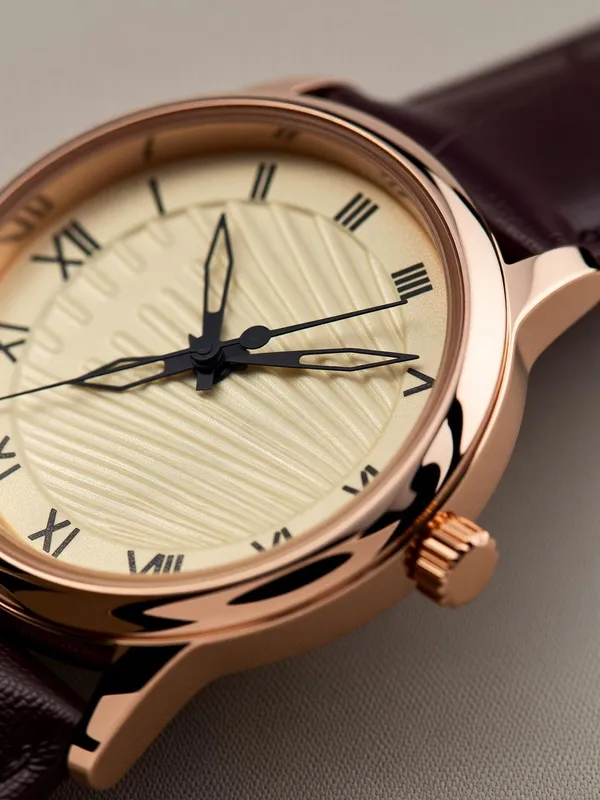 Maroon_Genuine_Leather_Quartz_Analog_Watch_For_Girls