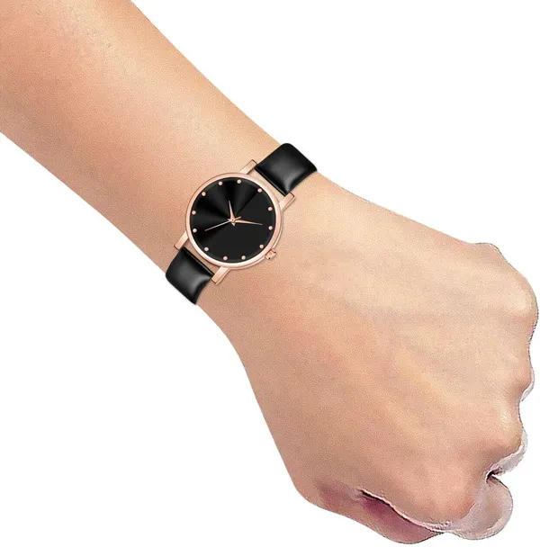 Black_Genuine_Leather_Quartz_Analog_Watch_For_Girls