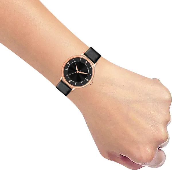 Black_Genuine_Leather_Quartz_Analog_Watch_For_Women