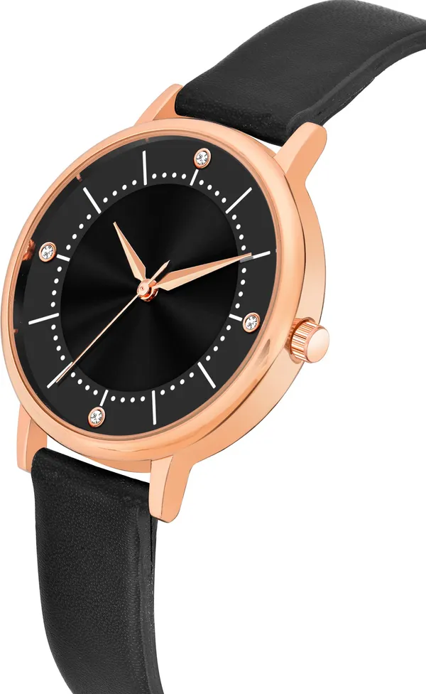 Black_Genuine_Leather_Quartz_Analog_Watch_For_Women