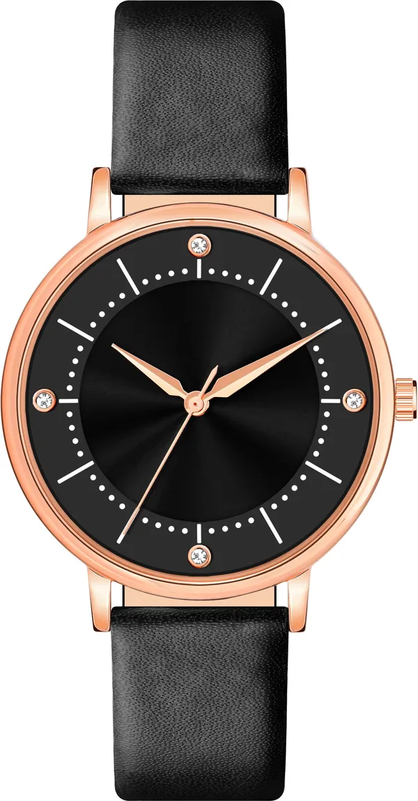 Black_Genuine_Leather_Quartz_Analog_Watch_For_Women