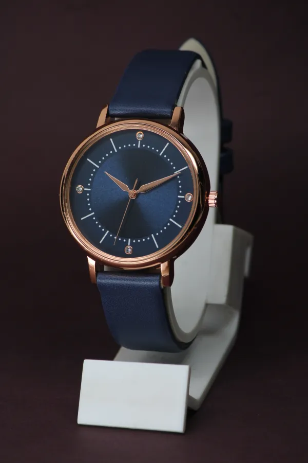 Blue_Genuine_Leather_Quartz_Analog_Watch_For_Girls