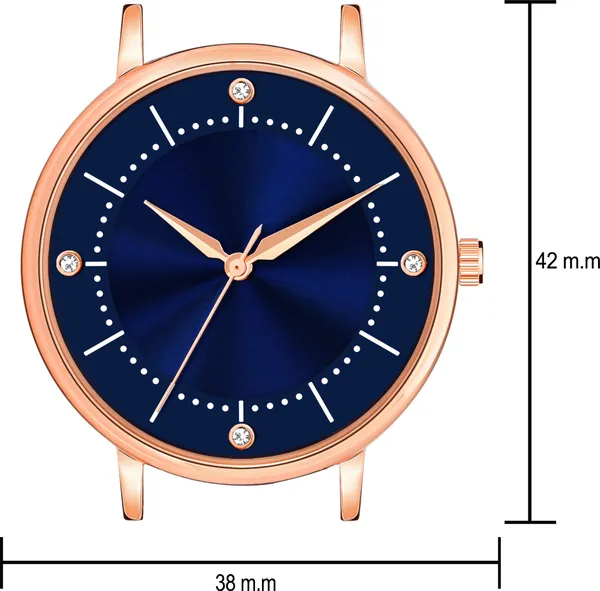 Blue_Genuine_Leather_Quartz_Analog_Watch_For_Girls