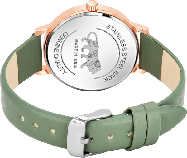 Green_Genuine_Leather_Quartz_Analog_Watch_For_Girls