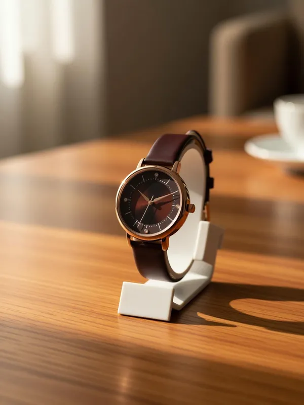 Maroon_Genuine_Leather_Quartz_Analog_Watch_For_Girls