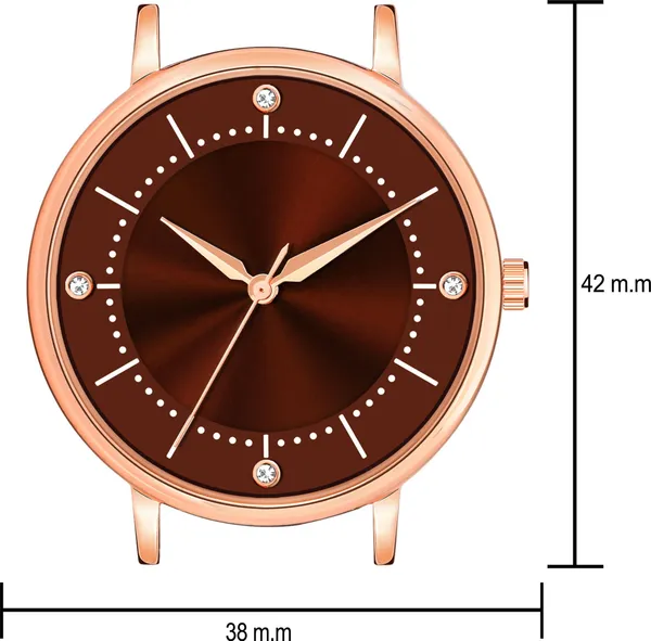 Maroon_Genuine_Leather_Quartz_Analog_Watch_For_Girls