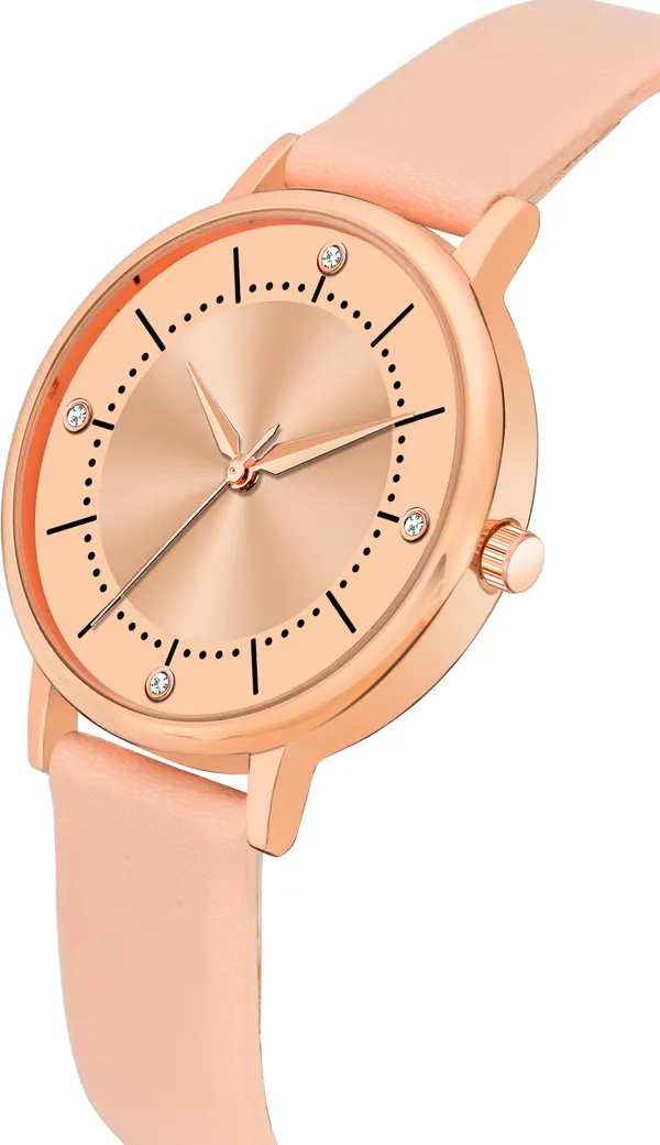 Peach_Genuine_Leather_Quartz_Analog_Watch_For_Girls