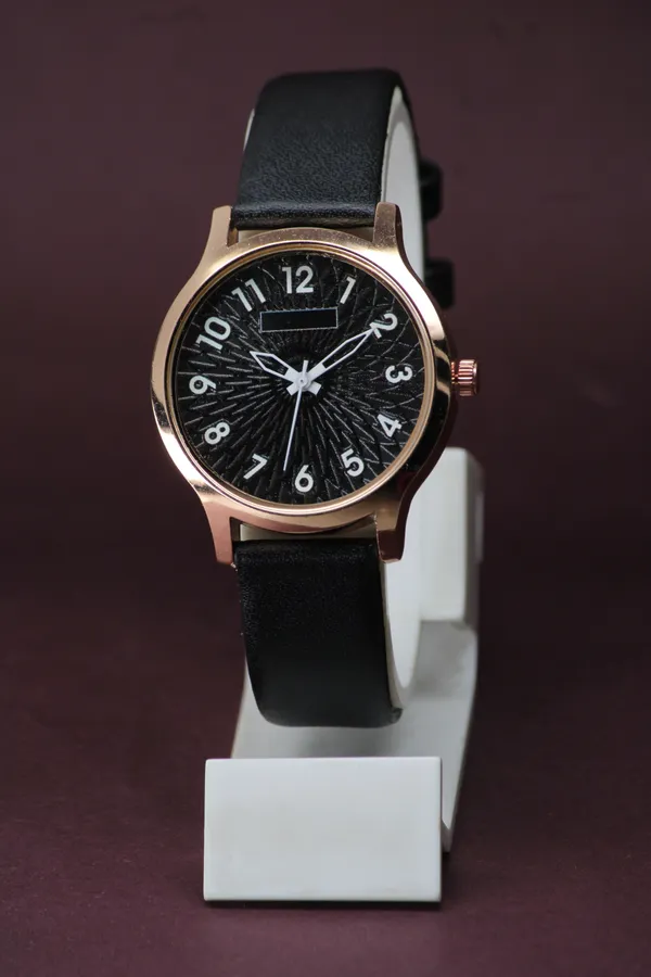 Black_Genuine_Leather_Quartz_Analog_Watch_For_Girls