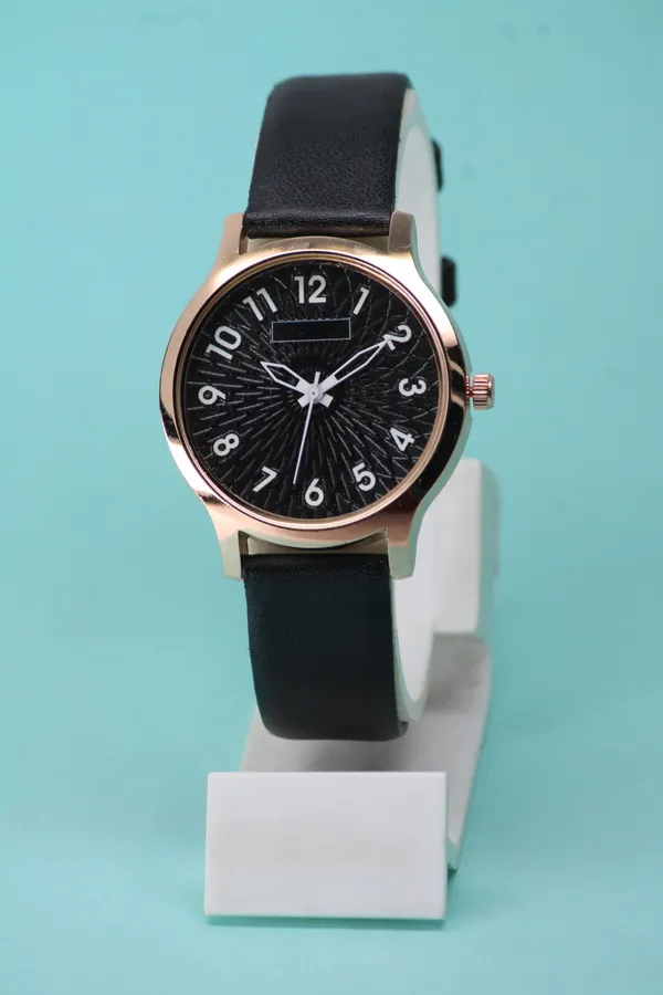 Black_Genuine_Leather_Quartz_Analog_Watch_For_Girls