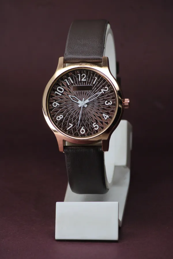 Brown_Genuine_Leather_Quartz_Analog_Watch_For_Girls
