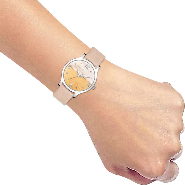 Peach_Genuine_Leather_Quartz_Analog_Watch_For_Girls