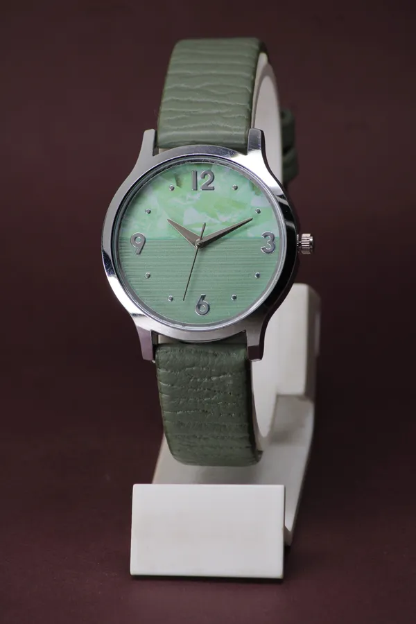Green_Genuine_Leather_Quartz_Analog_Watch_For_Girls