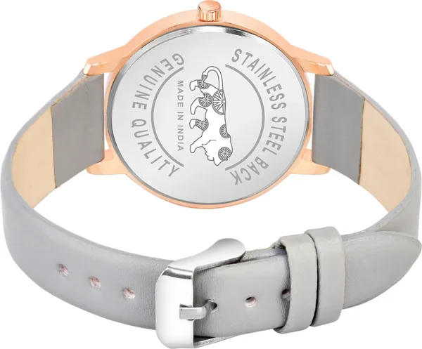 Grey_Genuine_Leather_Quartz_Analog_Watch_For_Girls