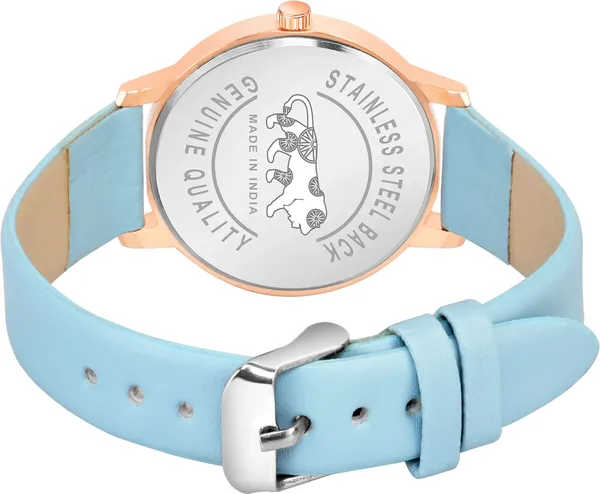 Blue_Genuine_Leather_Quartz_Analog_Watch_For_Girls