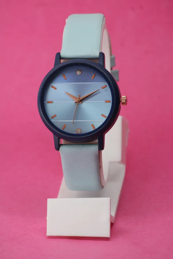 Blue_Genuine_Leather_Quartz_Analog_Watch_For_Girls