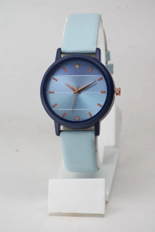 Blue_Genuine_Leather_Quartz_Analog_Watch_For_Girls