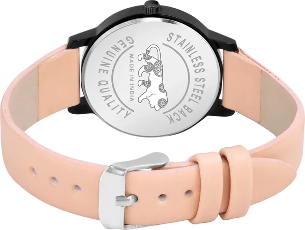 Peach_Genuine_Leather_Quartz_Analog_Watch_For_Girls