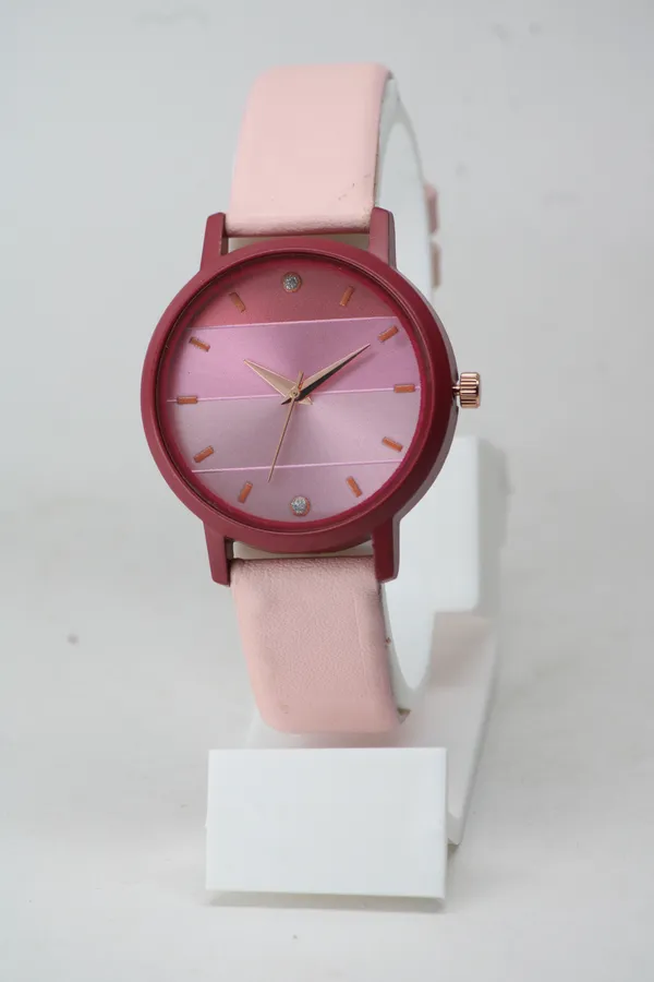 Pink_Genuine_Leather_Quartz_Analog_Watch_For_Girls