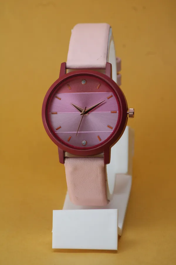 Pink_Genuine_Leather_Quartz_Analog_Watch_For_Girls