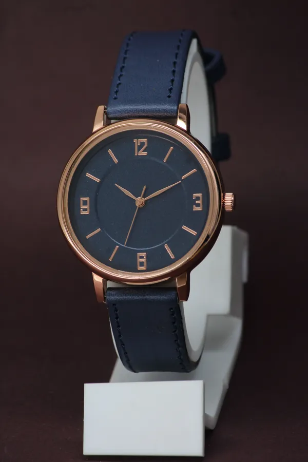 Blue_Genuine_Leather_Quartz_Analog_Watch_For_Girls