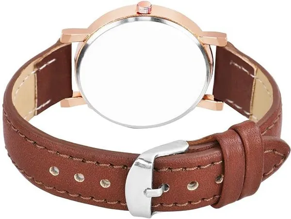 Brown_Genuine_Leather_Quartz_Analog_Watch_For_Girls