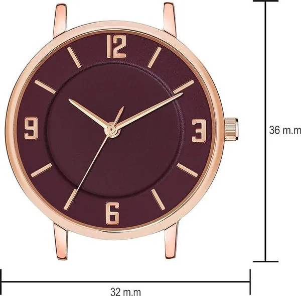 Maroon_Genuine_Leather_Quartz_Analog_Watch_For_Girls