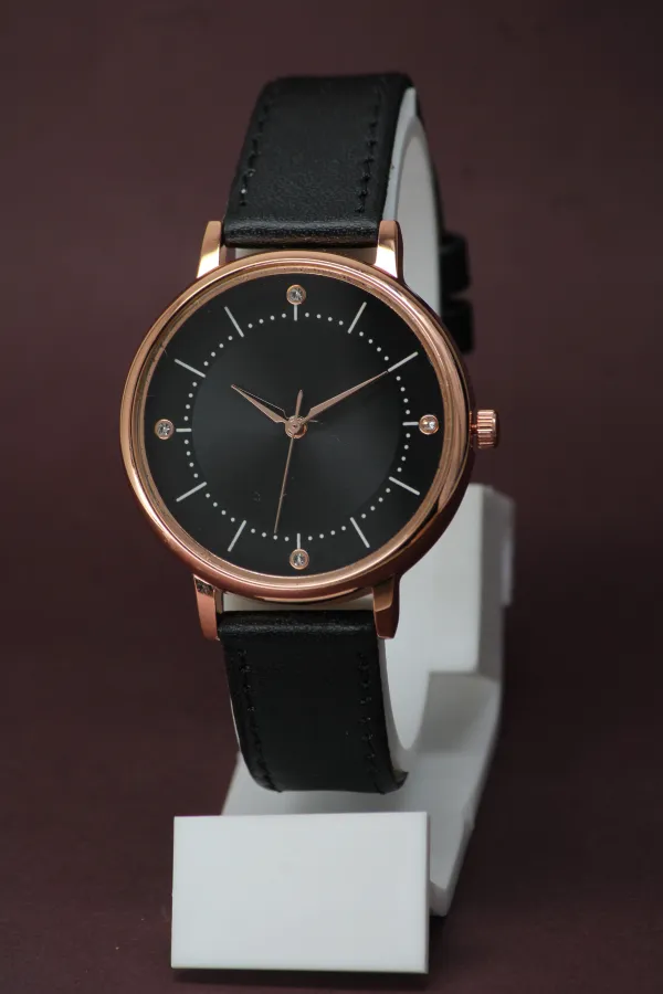 Black_Genuine_Leather_Quartz_Analog_Watch_For_Girls
