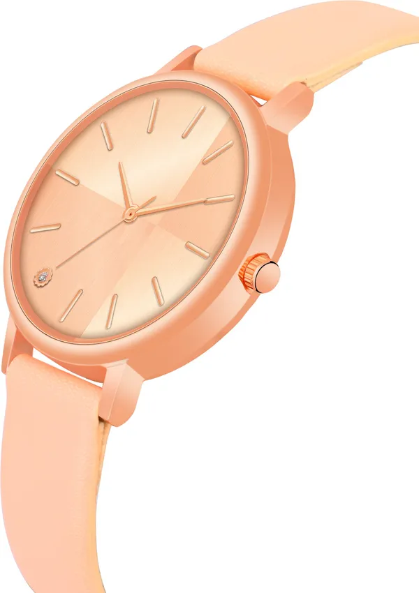 Peach_Genuine_Leather_Quartz_Analog_Watch_For_Girls