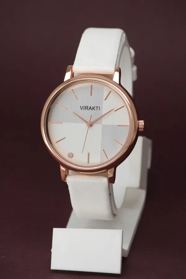 White_Genuine_Leather_Quartz_Analog_Watch_For_Girls