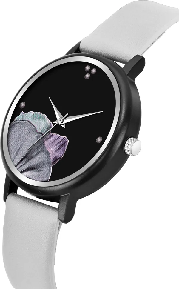 Blue_Genuine_Leather_Quartz_Analog_Watch_For_Girls
