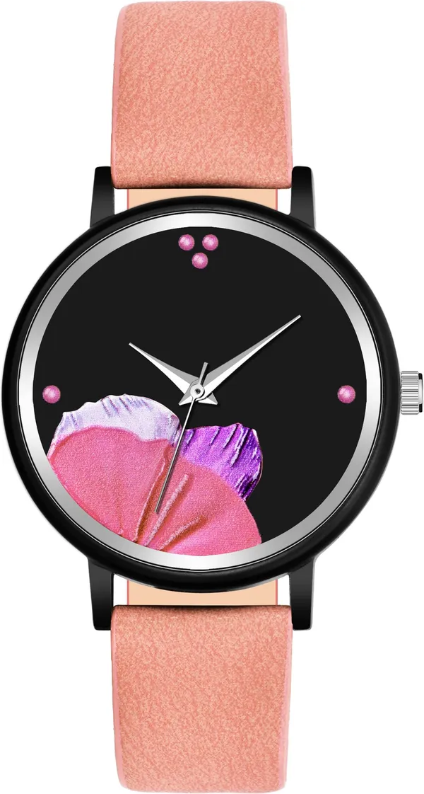Beige_Genuine_Leather_Quartz_Analog_Watch_For_Girls