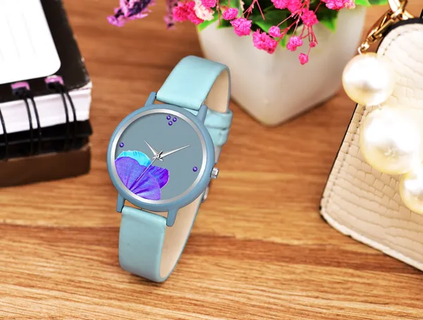 Blue_Genuine_Leather_Quartz_Analog_Watch_For_Girls