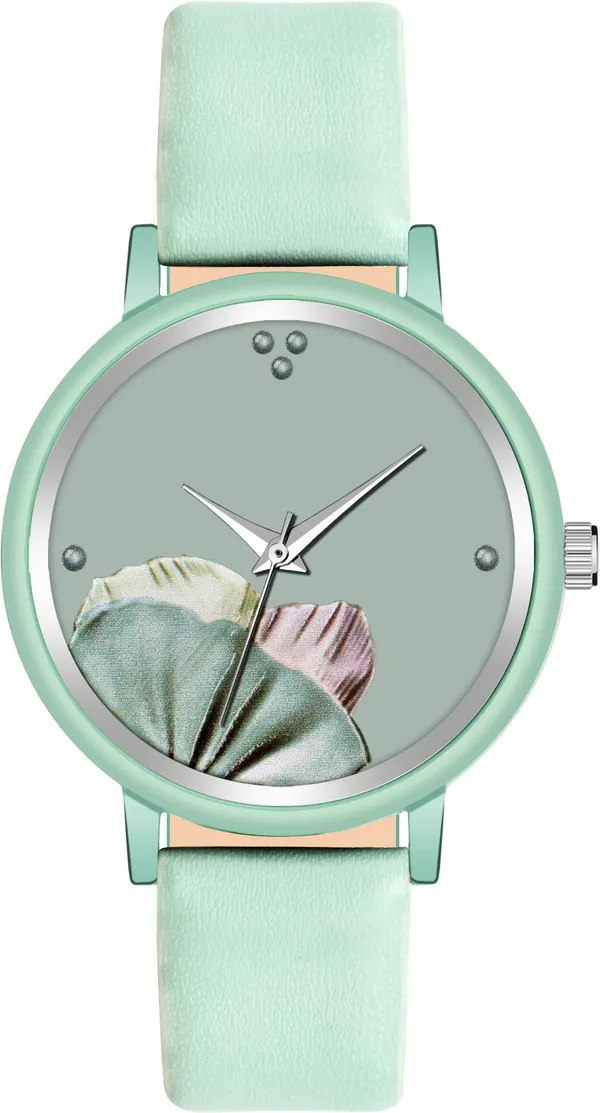 Blue_Genuine_Leather_Quartz_Analog_Watch_For_Girls