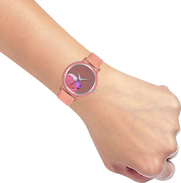 Peach_Genuine_Leather_Quartz_Analog_Watch_For_Girls