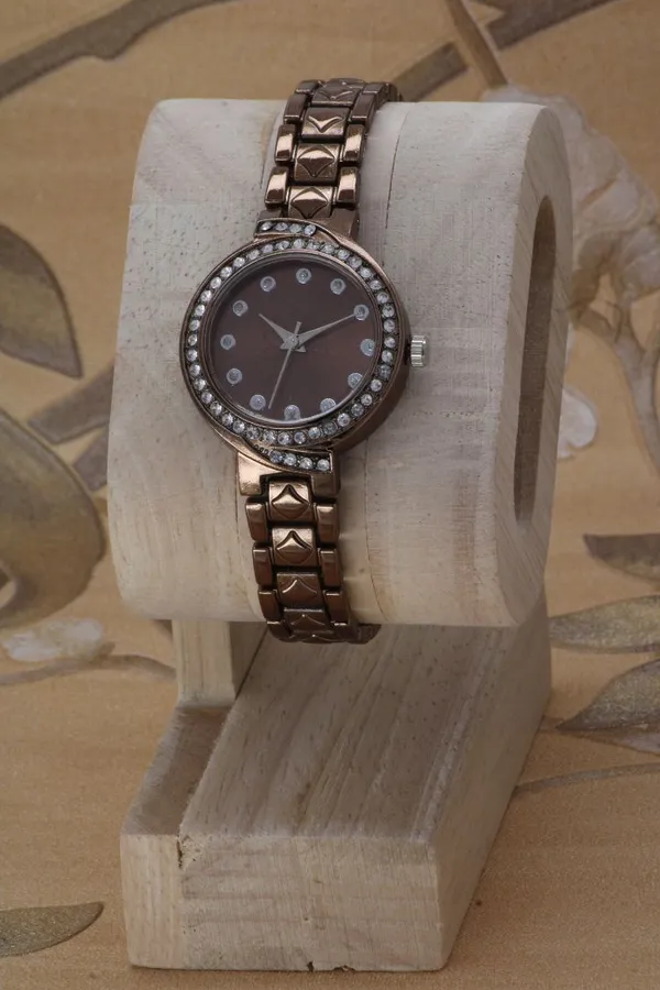 Brown_Metal_Quartz_Analog_Watch_For_Girls