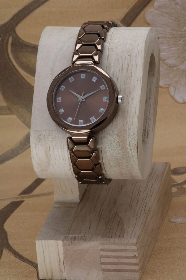 Brown_Metal_Quartz_Analog_Watch_For_Girls