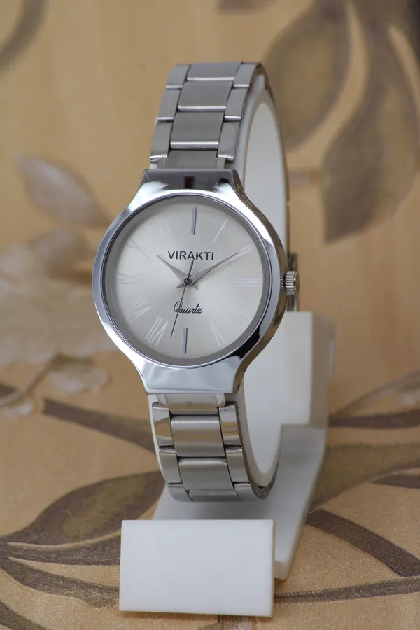 Silver_Stainless_Steel_Quartz_Analog_Watch_For_Girls