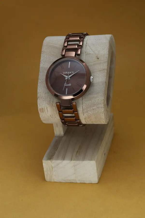 Brown_Metal_Quartz_Analog_Watch_For_Girls