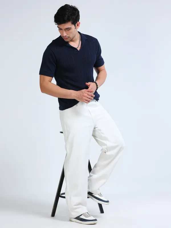 White_Relaxed_Baggy_Loose_Fit_Denim_For_Men
