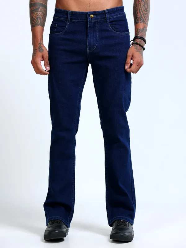 Dark_Navy_Blue_Bootcut_Jeans_With_Contrast_Stitching