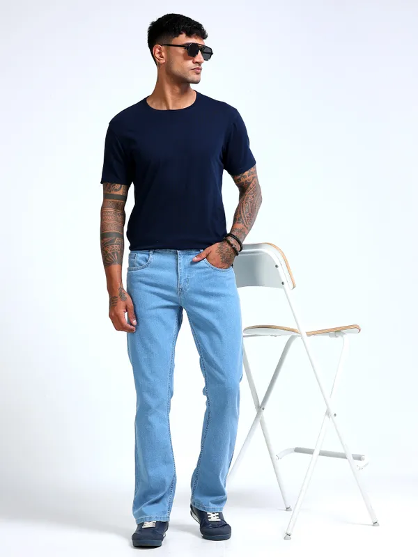 Light_Blue_Bootcut_Jeans_For_Men