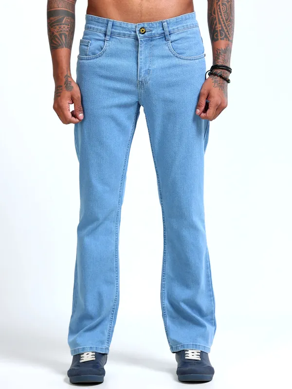 Light_Blue_Bootcut_Jeans_For_Men
